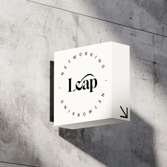 Leap sign mockup
