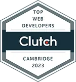 Top Web Developers Cambridge 2023 Badge Clutch