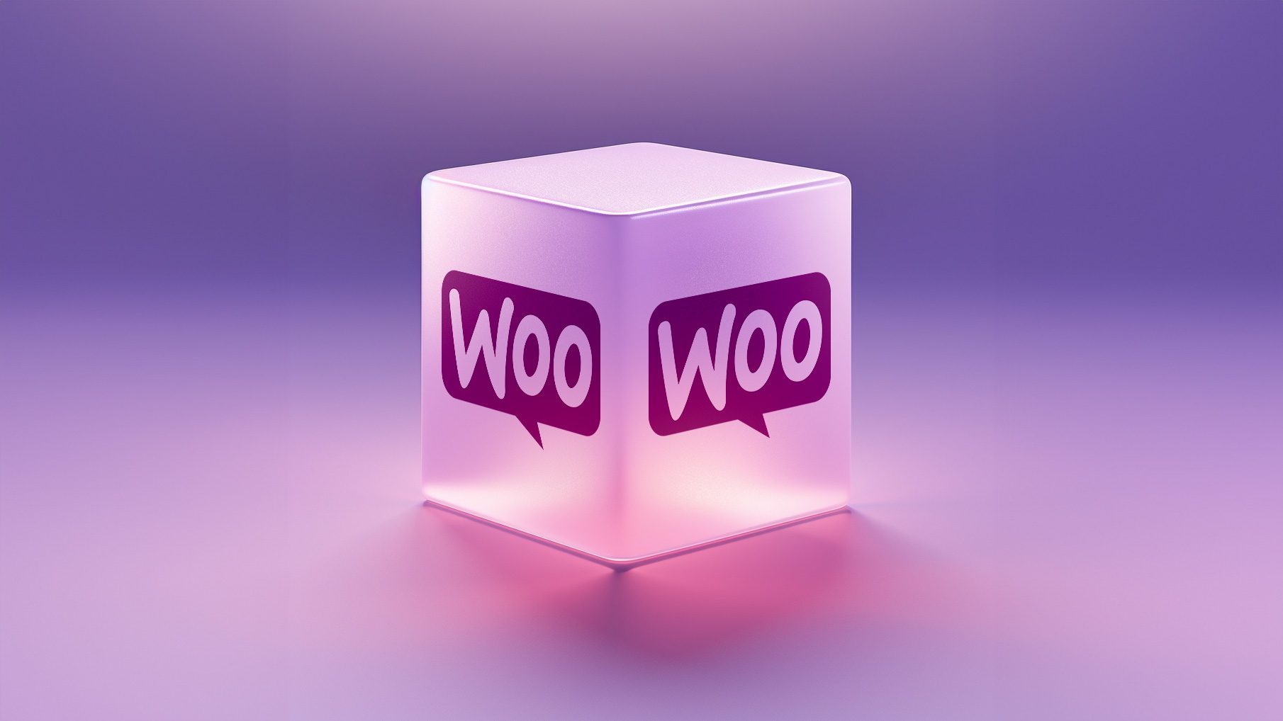 WooCommerce eCommerce logo on 3D cube