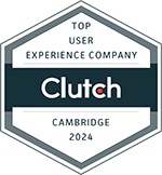 Top User Experience Company Cambridge 2024 Badge Clutch