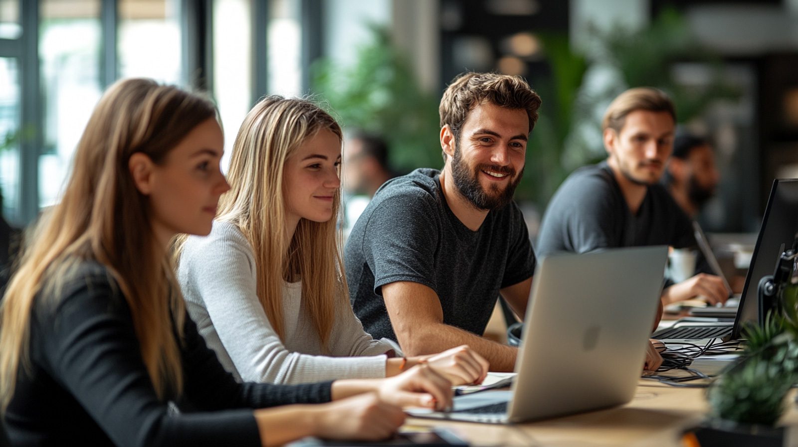 A Software Development Team in an office space