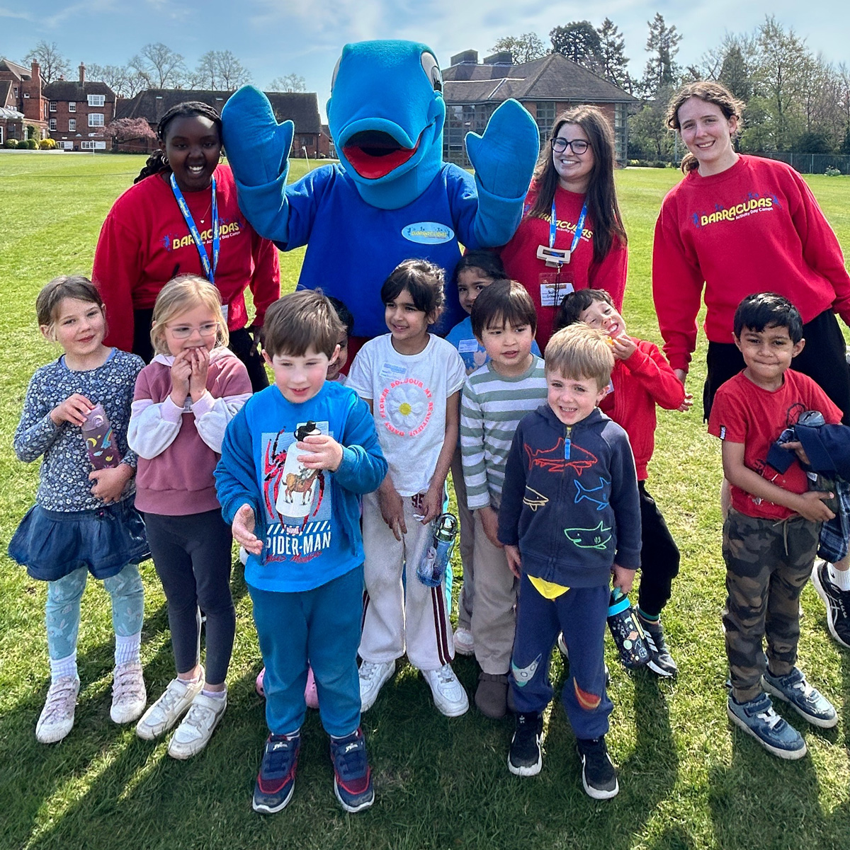 Barracudas activity day camps kids group shot